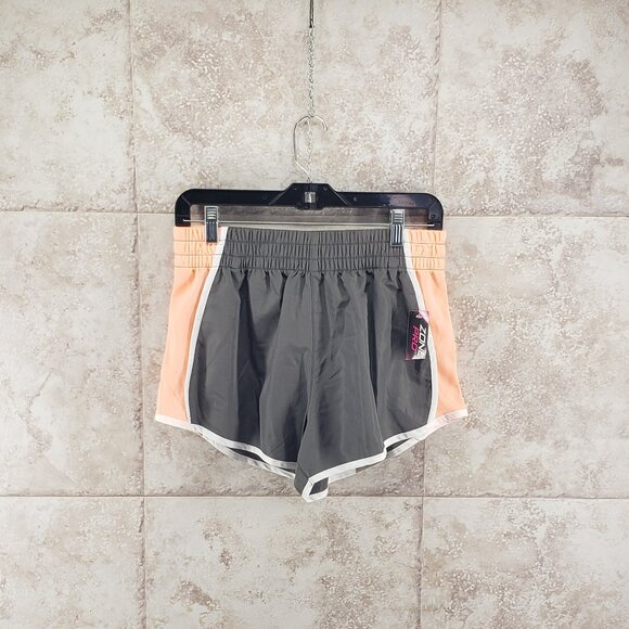 Athletic Elastic Waist Grey Peach Running Shorts Zone Pro Womens Size S 4/ 6 - Picture 1 of 6